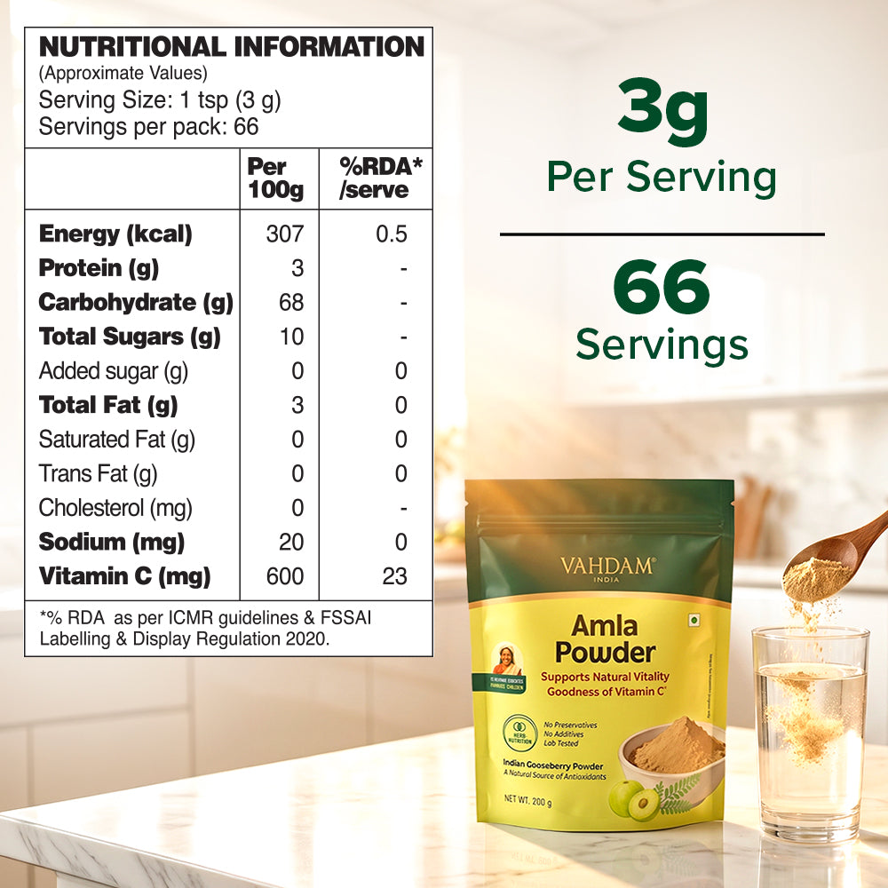 Amla Powder 200 g - For Natural Immunity Boost
