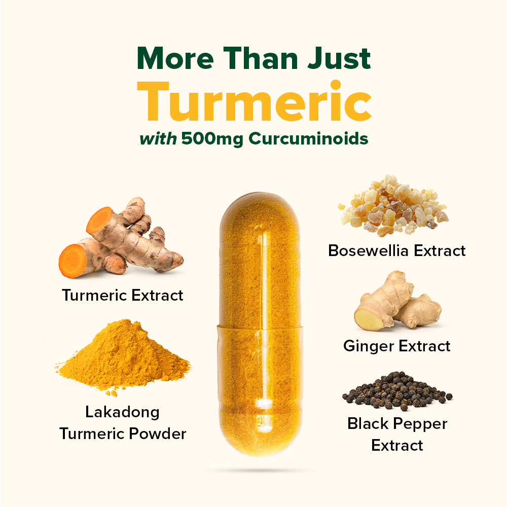 Lakadong Turmeric Curcumin Supplement - Anti Inflammatory Support