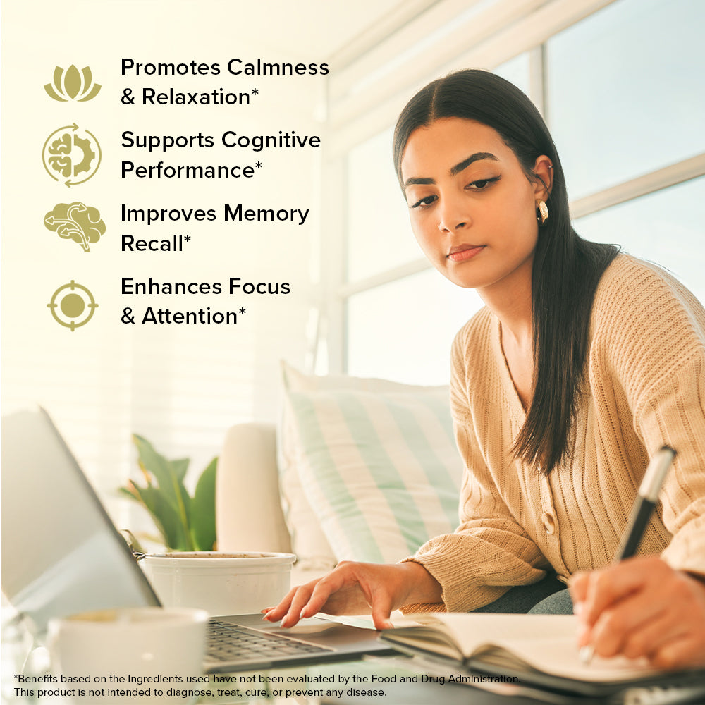 Brahmi Capsules 1000 mg - For Improved Focus