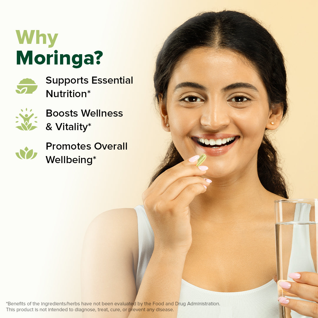 Moringa Capsules 1000mg - For Immunity Support