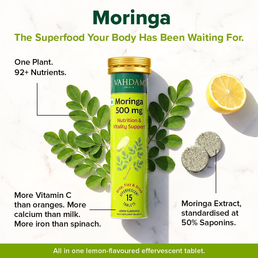 Moringa Effervescent 500mg - For Everyday Nutrition & Vitality