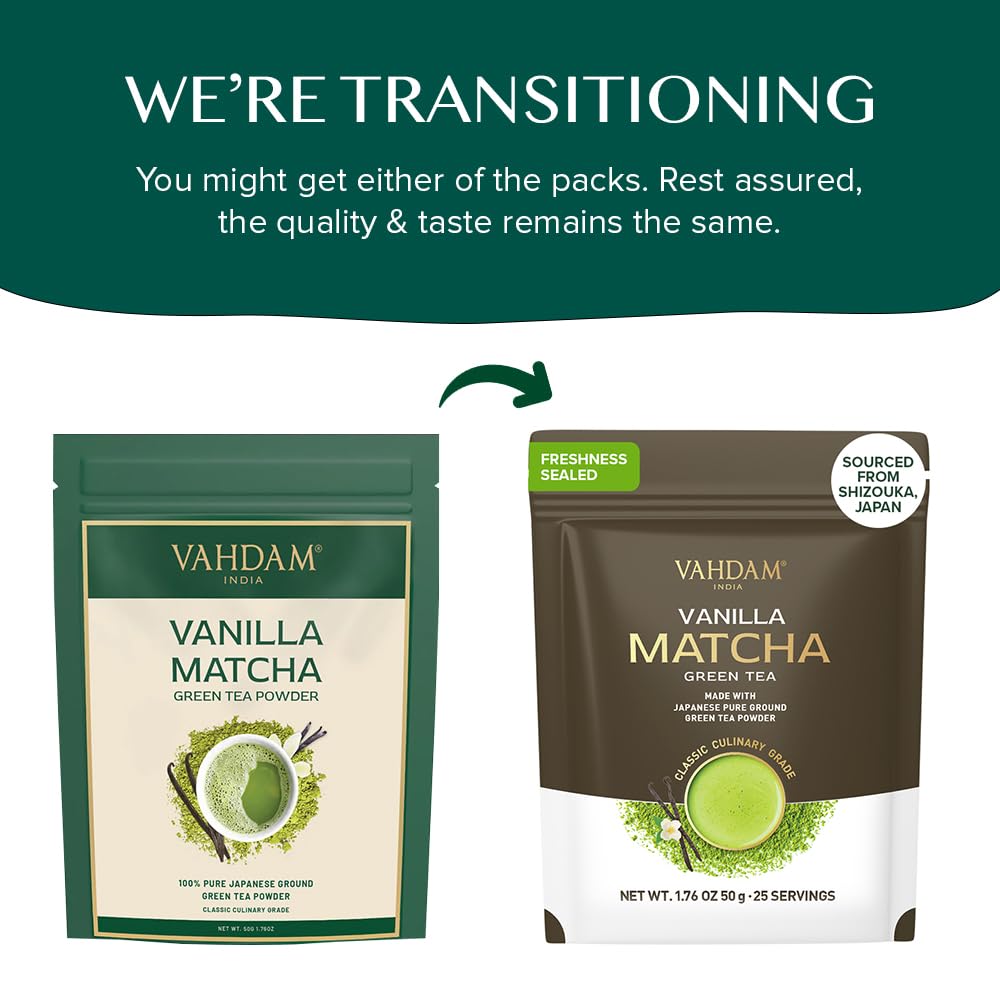 Vanilla Matcha Green Tea Powder, 50 g