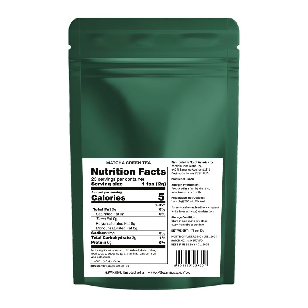 Pure Japanese Matcha Green Tea, 50 g