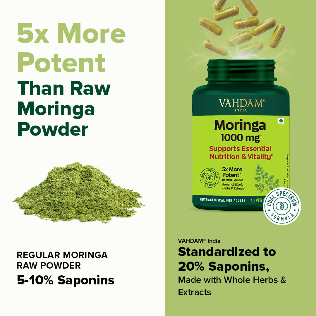 Moringa Capsules 1000mg - For Immunity Support