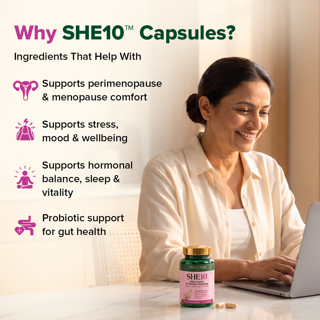 SHE10® Capsules - For Perimenopause & Menopause Support