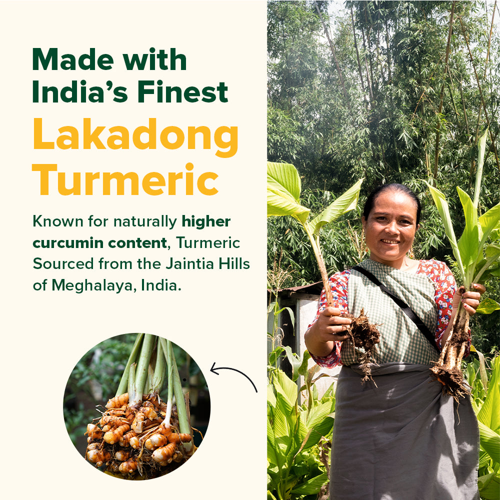 Lakadong Turmeric Curcumin Supplement - Anti Inflammatory Support