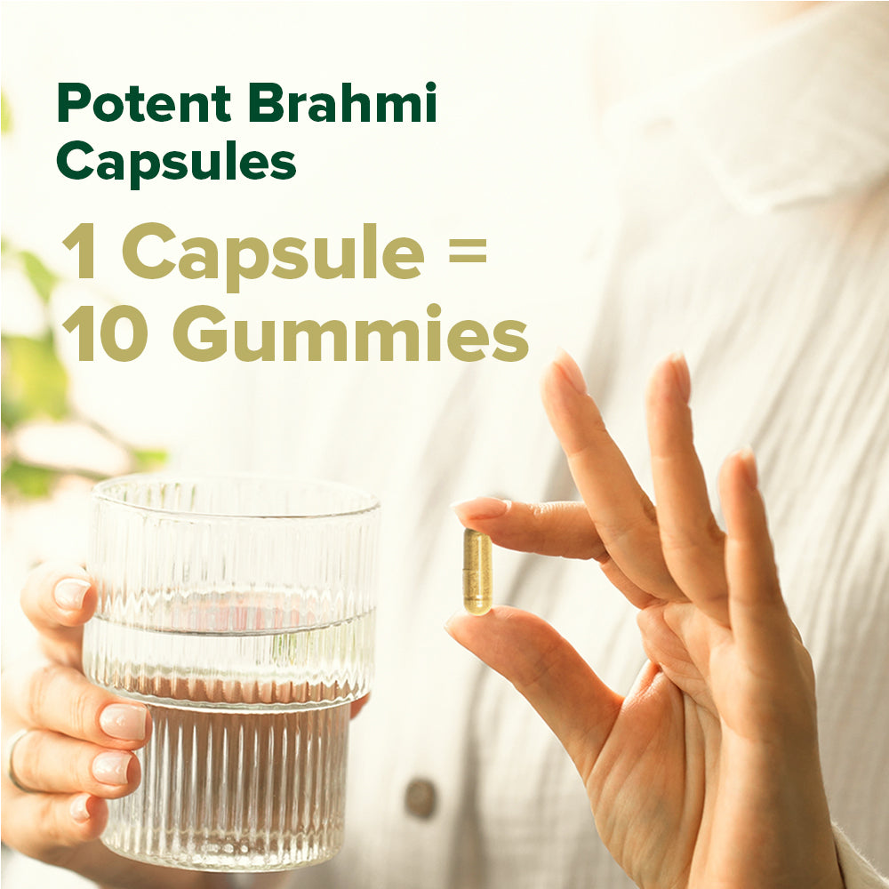 Brahmi Capsules 1000 mg - For Improved Focus