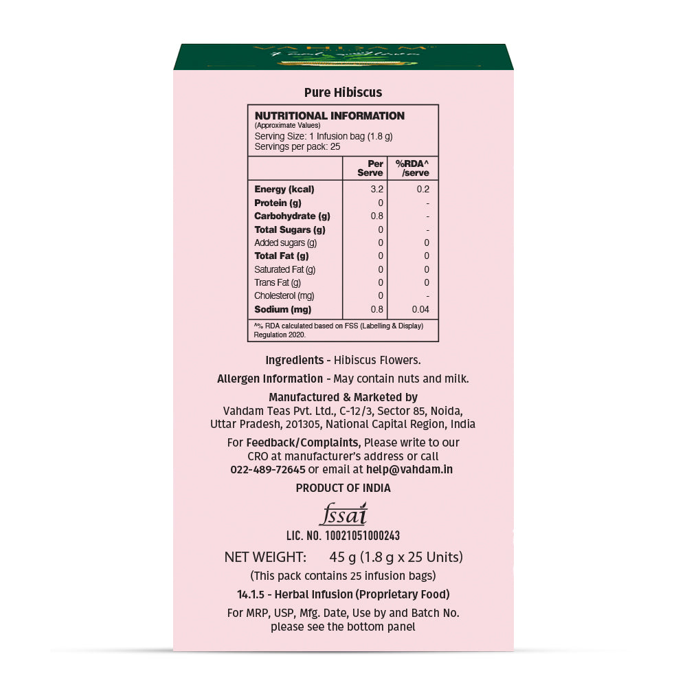 Pure Hibiscus - For Skin and Hair Health