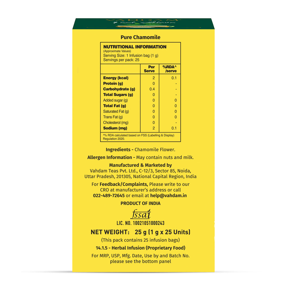 Pure Chamomile Herbal Infusion