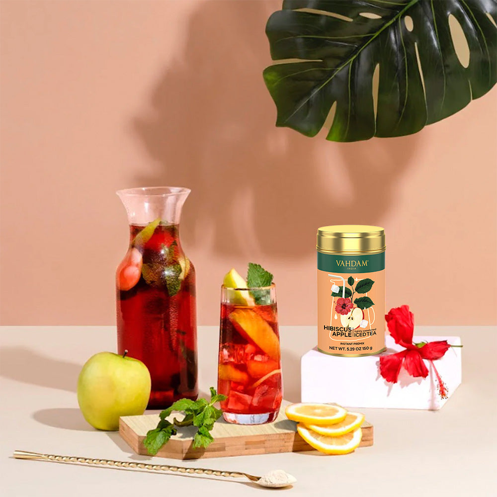 Hibiscus Apple Instant Premix Iced Tea, 150 g