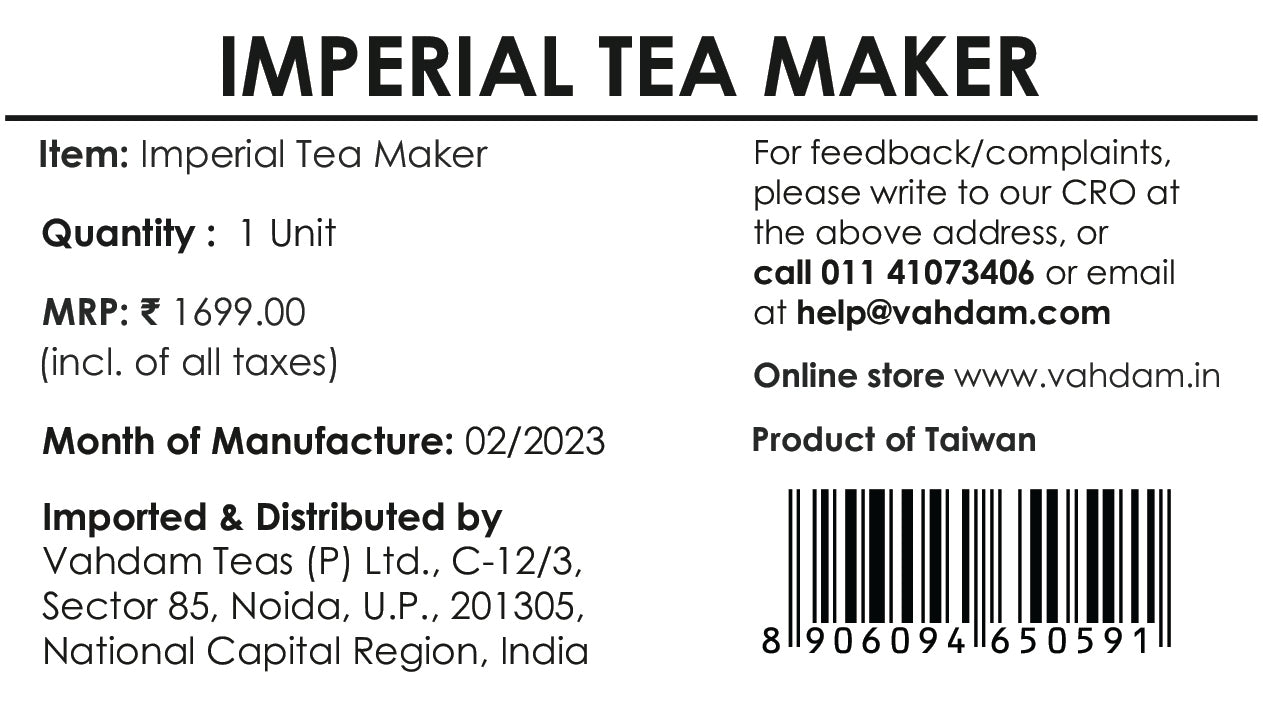 Imperial Tea Maker with Infuser, BPA Free