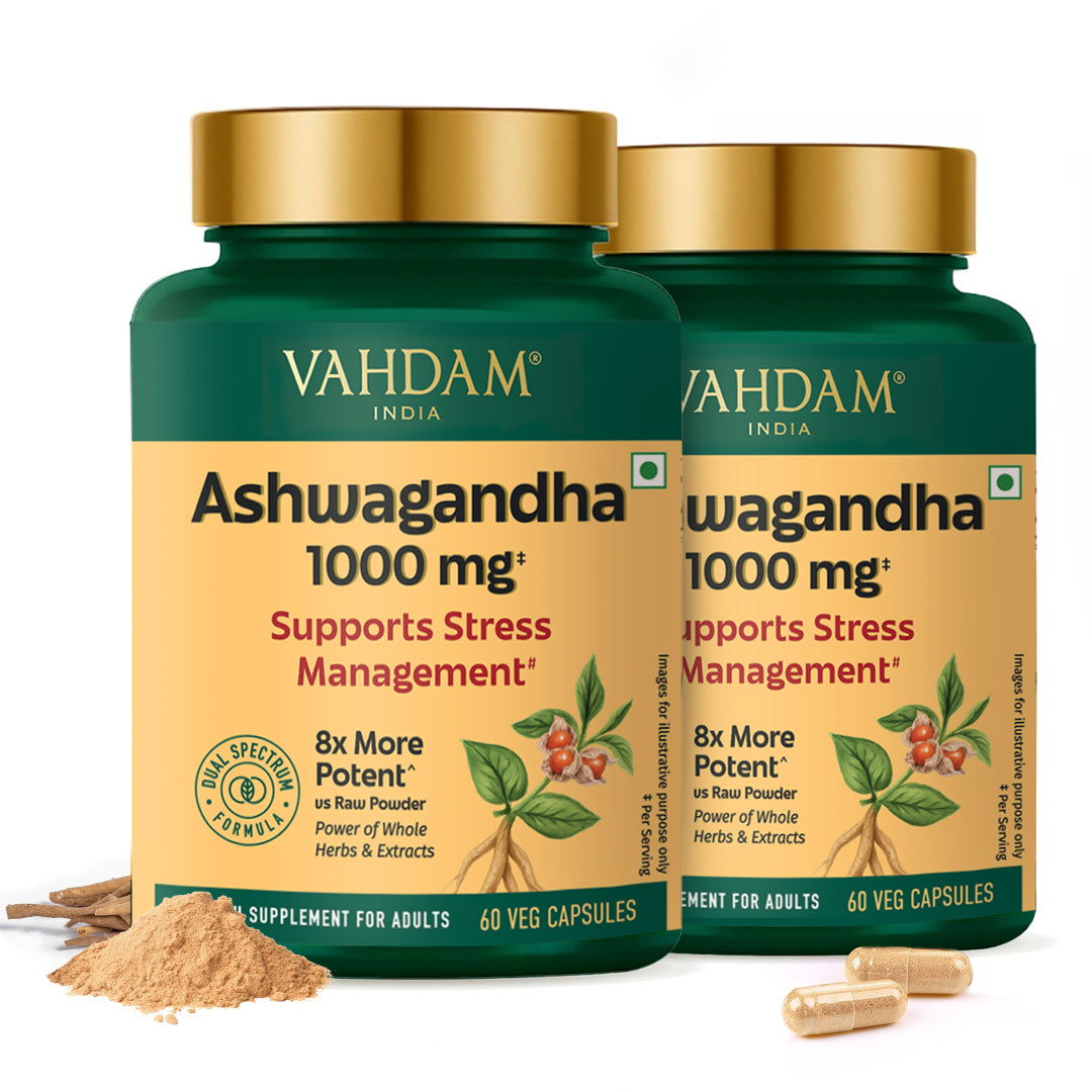 Ashwagandha Capsules 1000mg - For Stress Relief