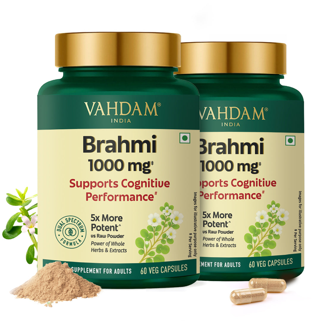 Brahmi Capsules 1000 mg - For Improved Focus