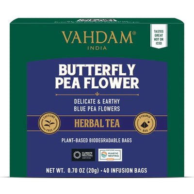 Butterfly Pea Flower Herbal Infusion, 40 Count