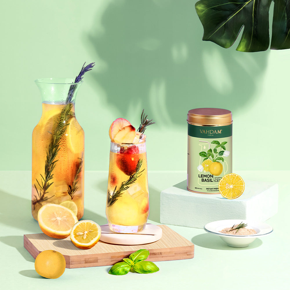 Lemon Basil Instant Premix Iced Tea, 150 g