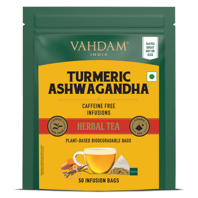 Turmeric Ashwagandha Herbal Infusion, 50 Count