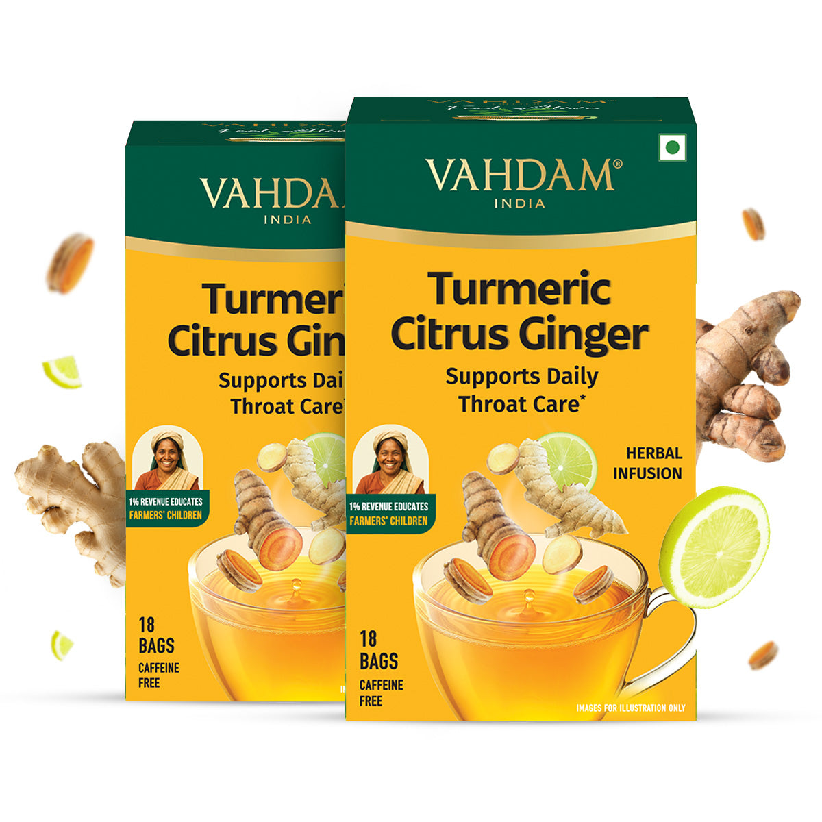 Turmeric Citrus Ginger Herbal Tea 18 TB