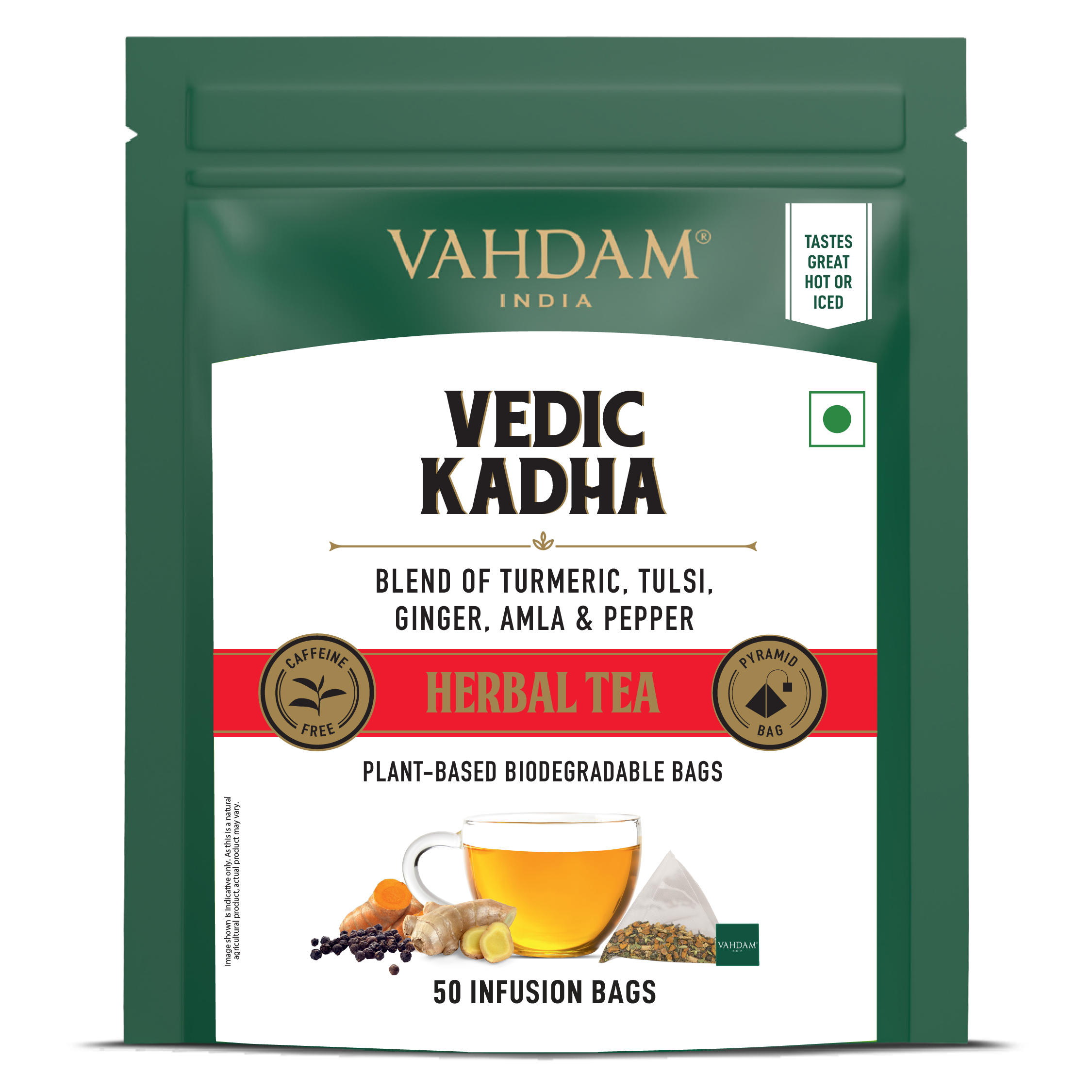 Vedic Kadha Herbal Tea, 50 Count