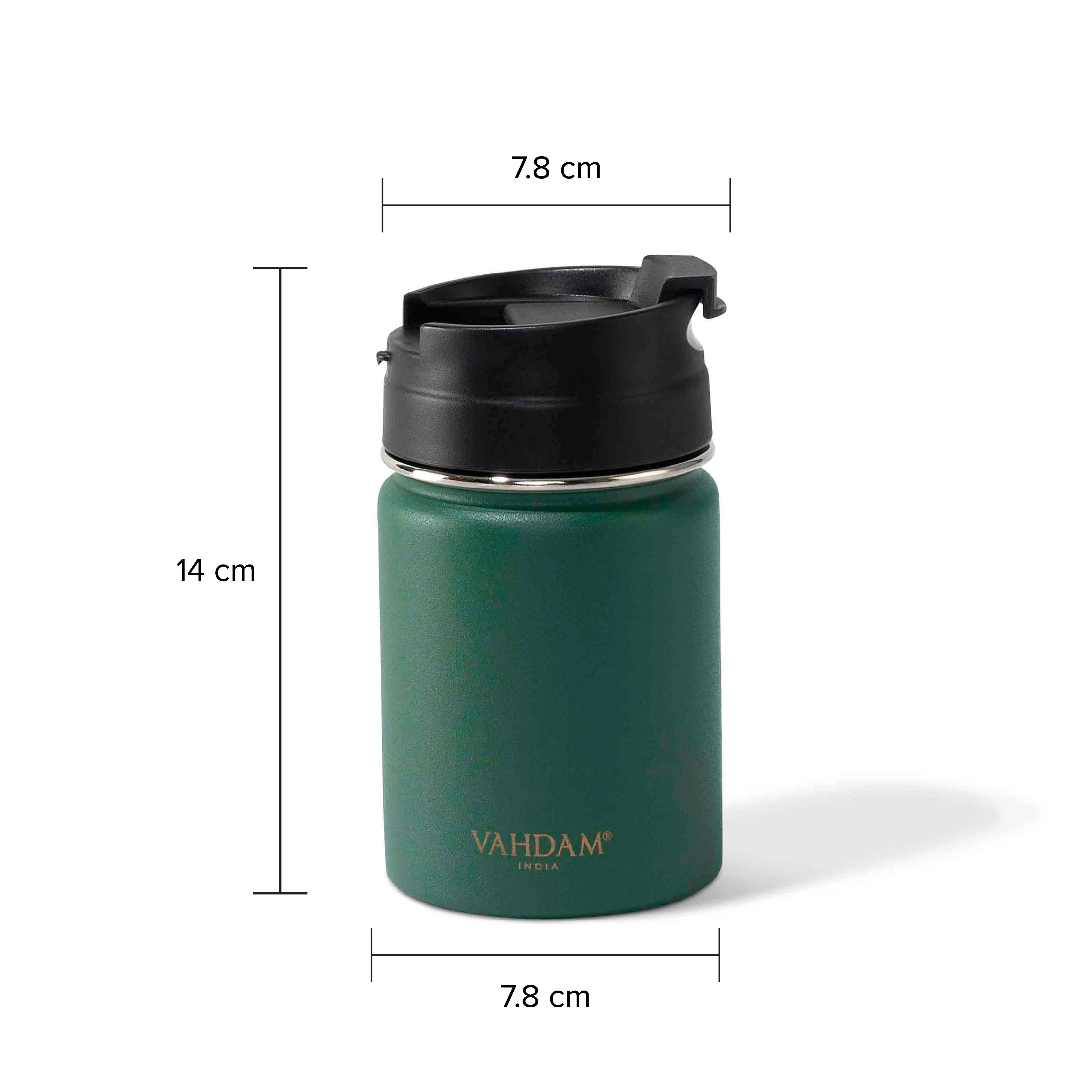 Vitality Flip Bottle Insulated - Dark Green
