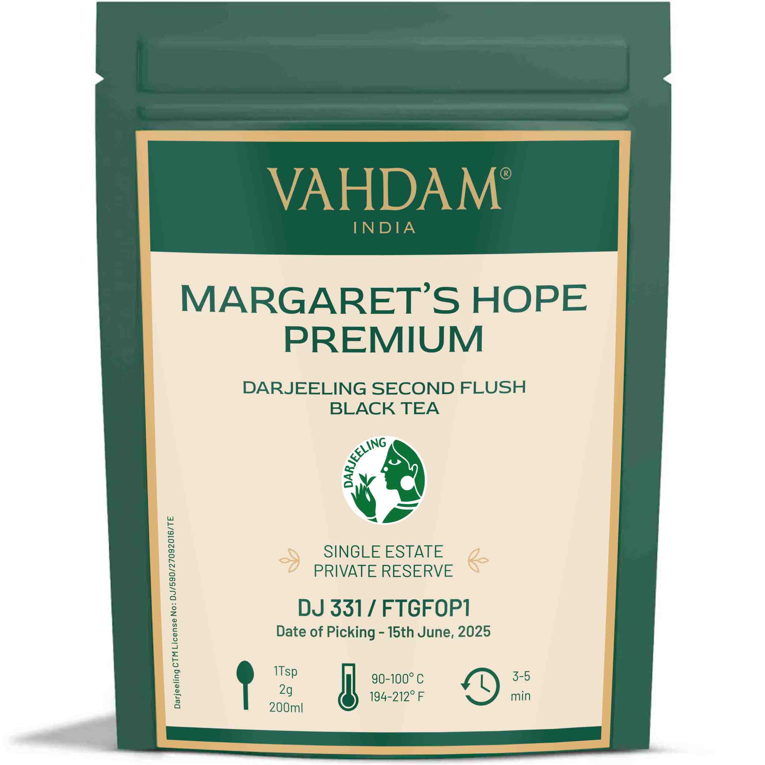 2025 Margaret's Hope Premium Darjeeling Second Flush Black Tea DJ 331