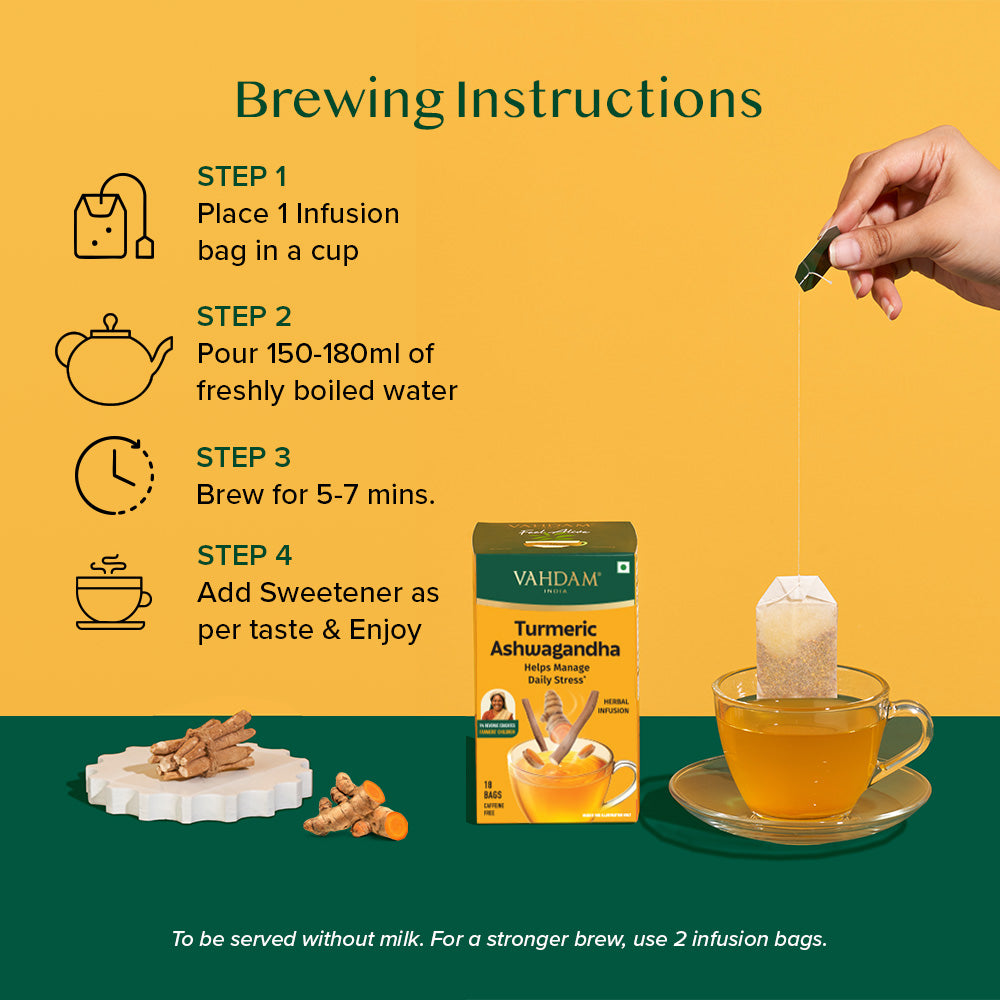 Turmeric Ashwagandha Herbal Tea 18 TB