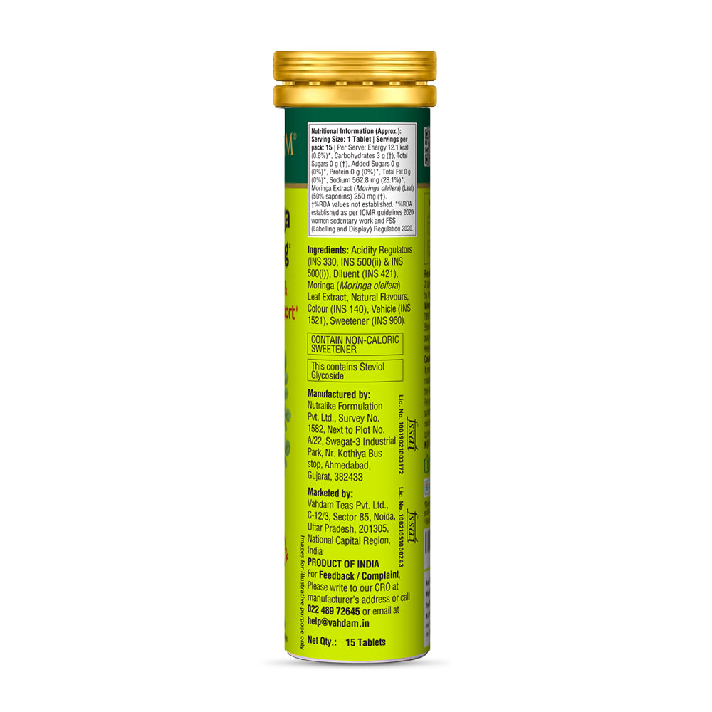 Moringa Effervescent 500mg - For Everyday Nutrition & Vitality