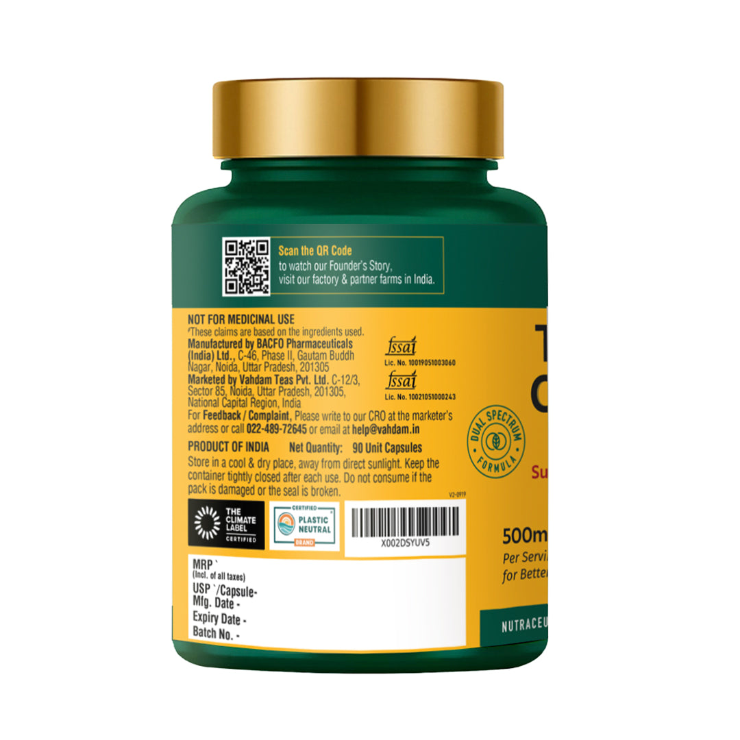 Lakadong Turmeric Curcumin Supplement - Anti Inflammatory Support