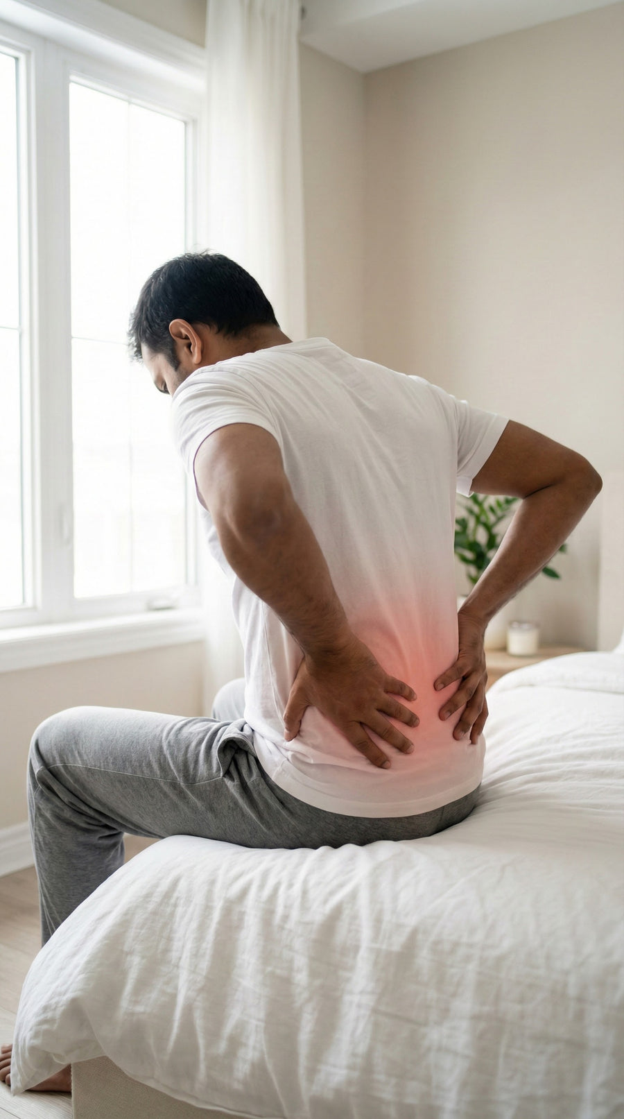 Targets lower back stiffness
