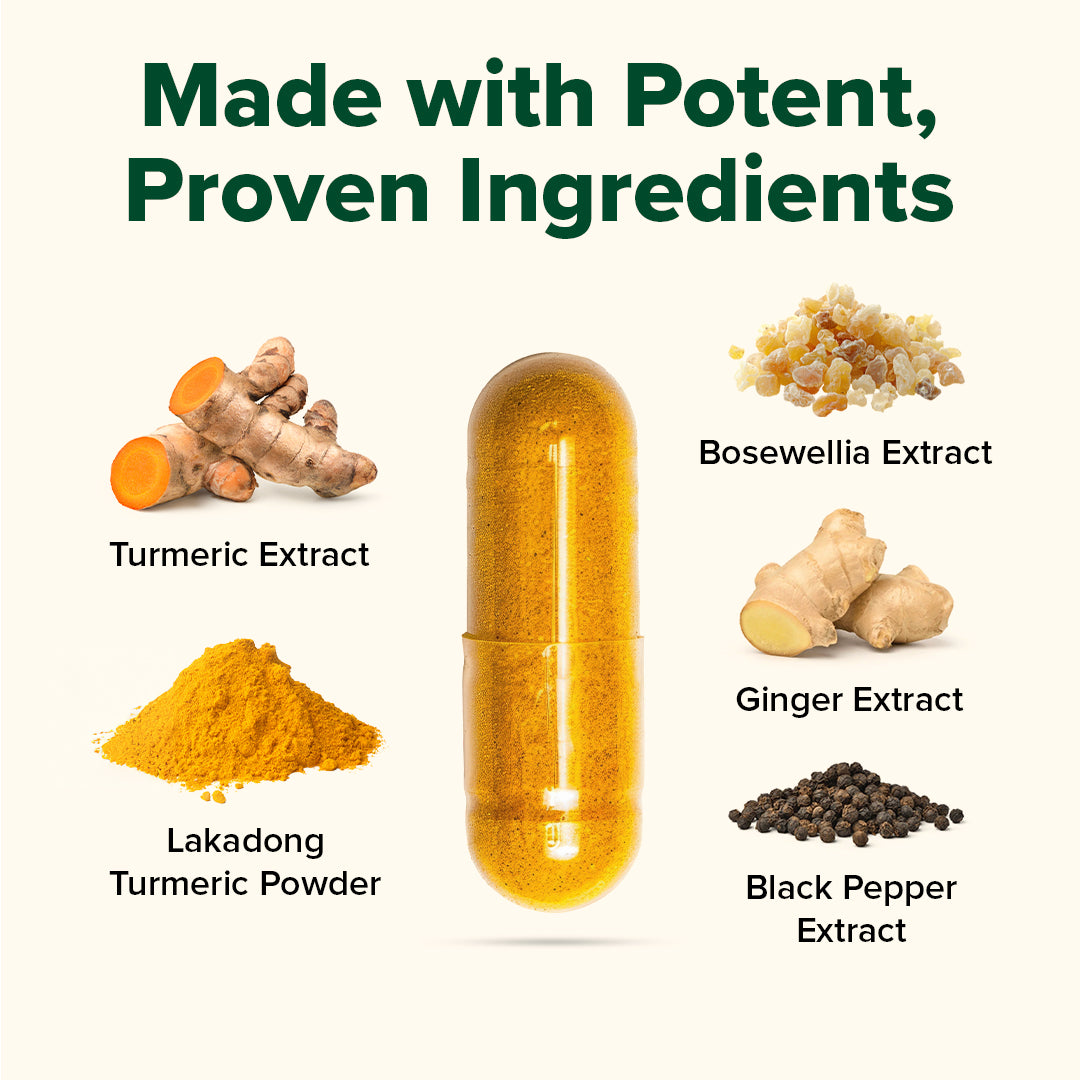 Lakadong Turmeric Curcumin Supplement - Anti Inflammatory Support