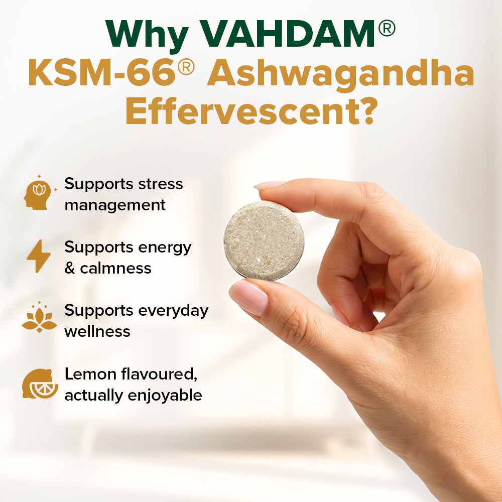 KSM-66® Ashwagandha Effervescent : For Stress Management