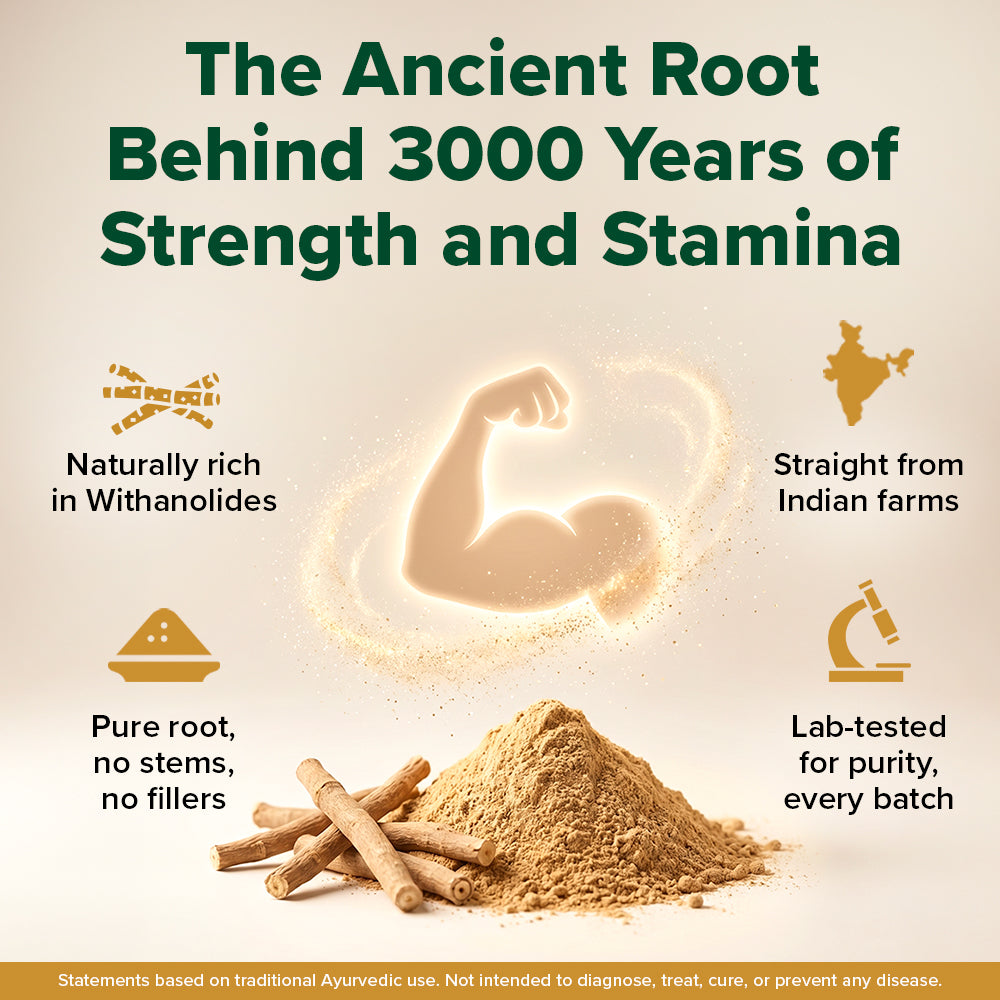 Ashwagandha Powder 100 g - Stress Relief & Energy Support