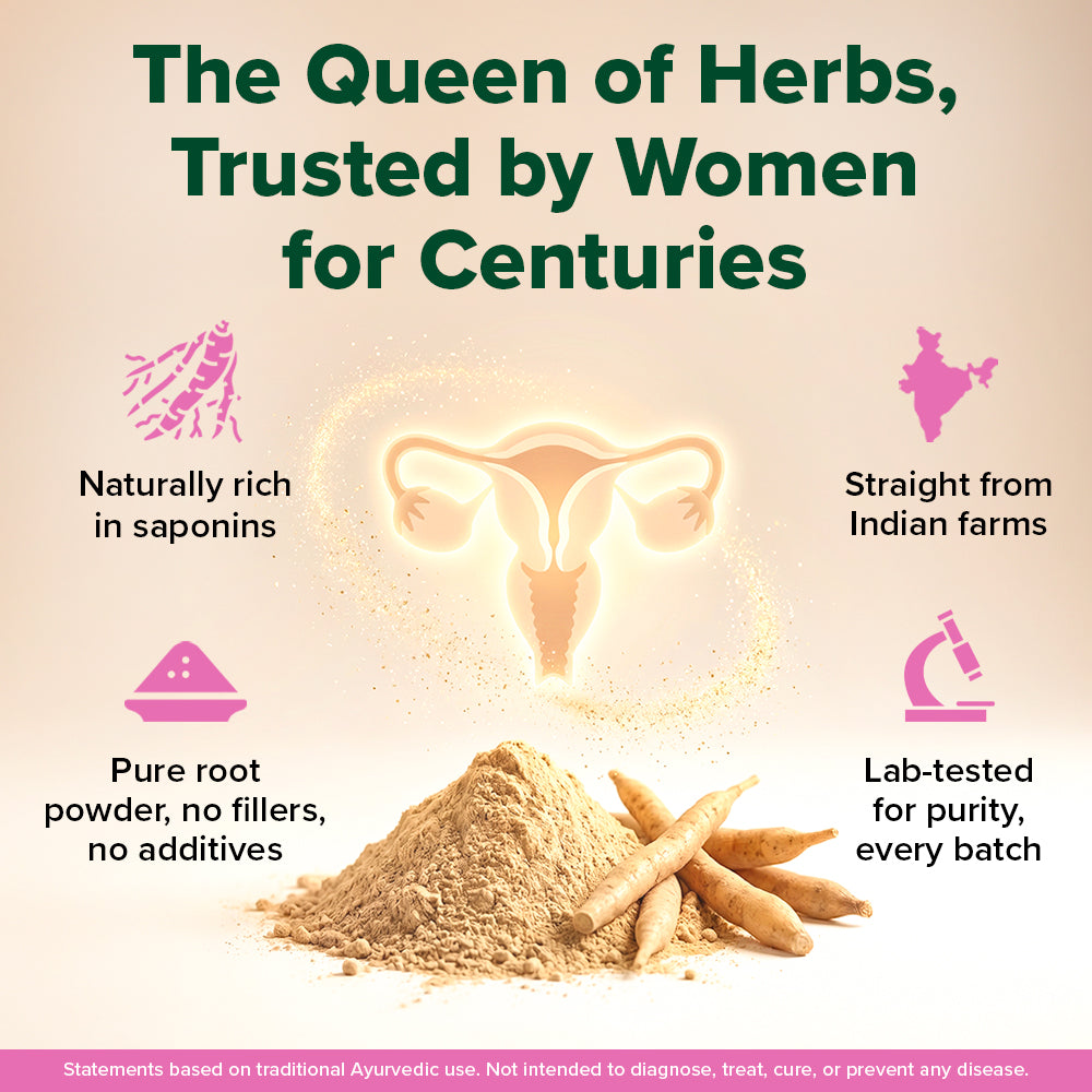 Shatavari Powder 100 g - For Women’s Hormonal Wellness & Vitality