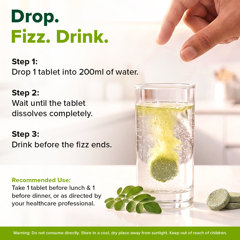 Moringa Effervescent 500mg - For Everyday Nutrition & Vitality