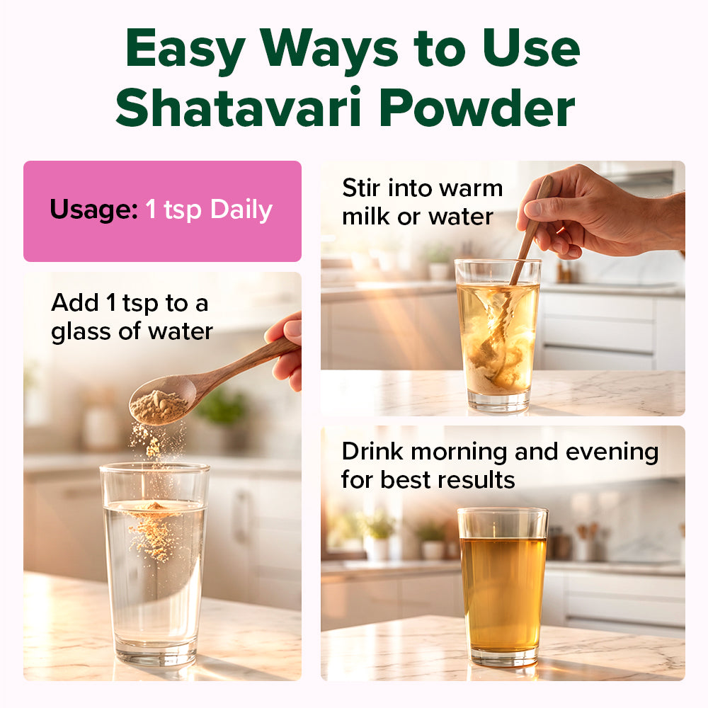 Shatavari Powder 100 g - For Women’s Hormonal Wellness & Vitality