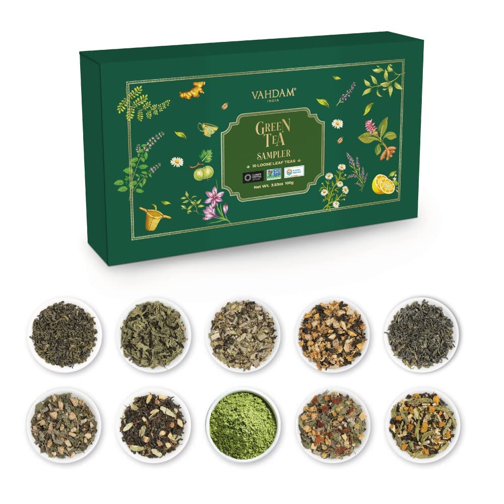 Green Tea Sampler, Image -1, 10 Teas
