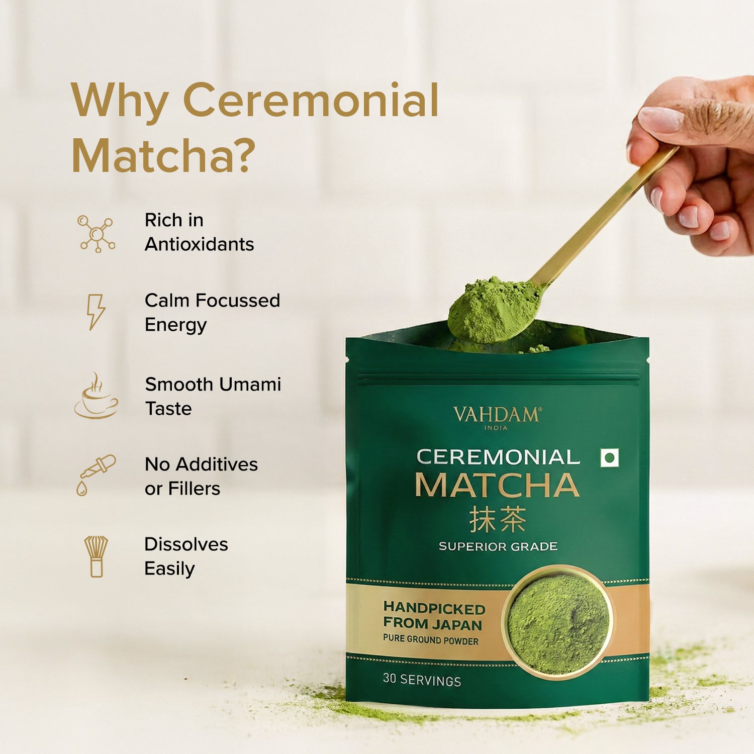 Ceremonial Matcha Green Tea, 30 g