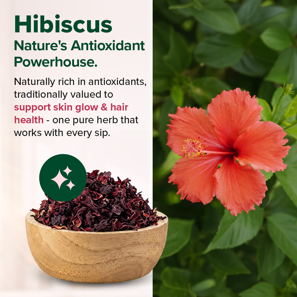 Pure Hibiscus - For Skin and Hair Health