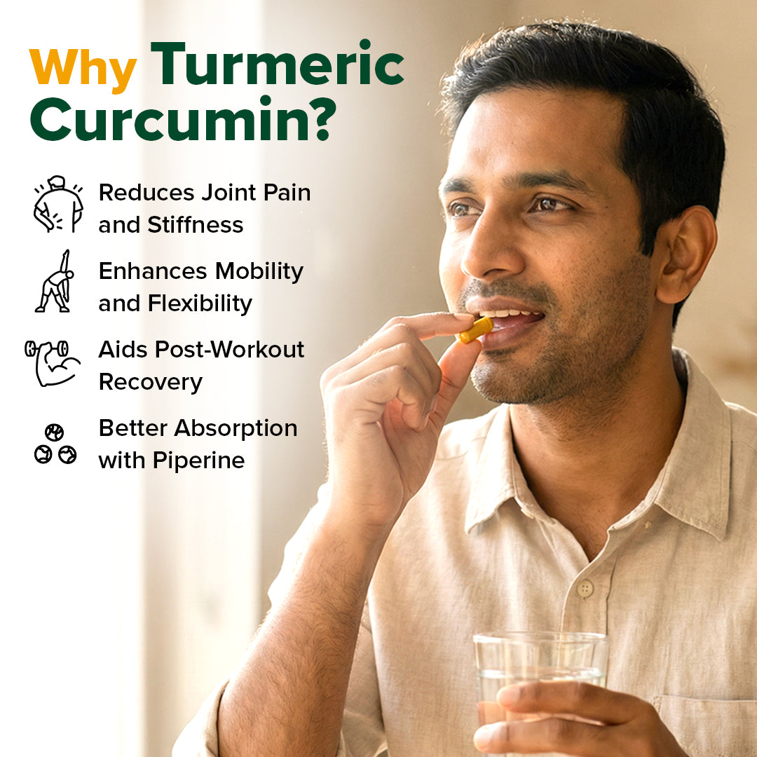 Lakadong Turmeric Curcumin Supplement - 60 Capsules
