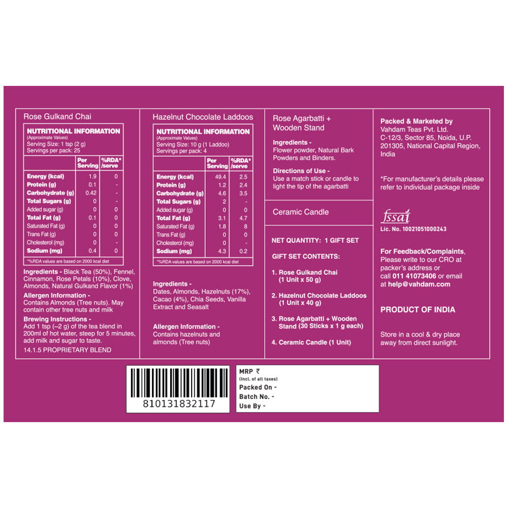 Radiance, Diwali Luxury Collection Tea Gift, 4 Inclusions Set