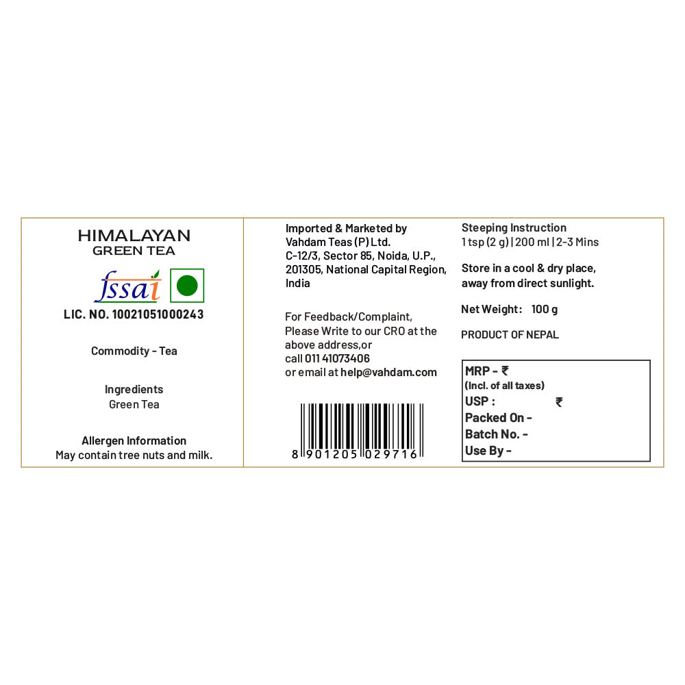 Himalayan Green Tea, 100 g