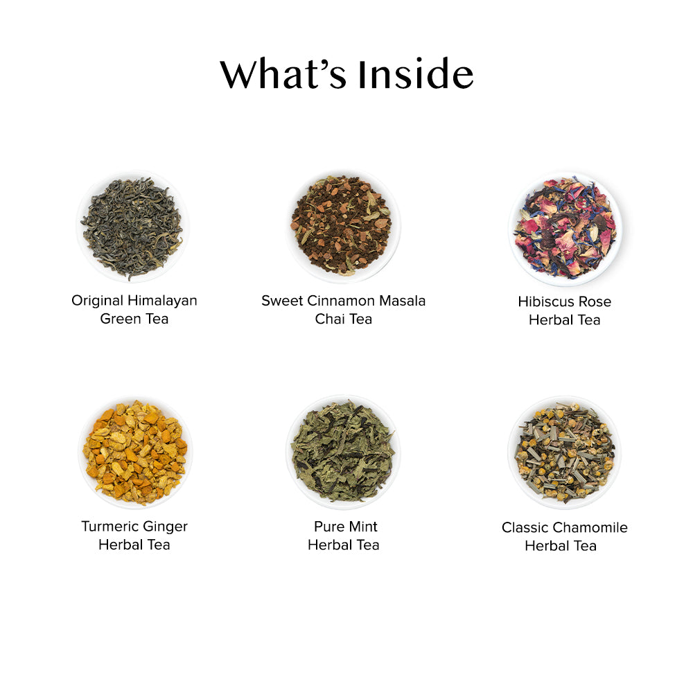 Assorted Tea Bags Sampler | 15 Variants, 15 Count