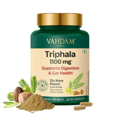 Triphala Capsules 1100mg - For Improved Gut Health