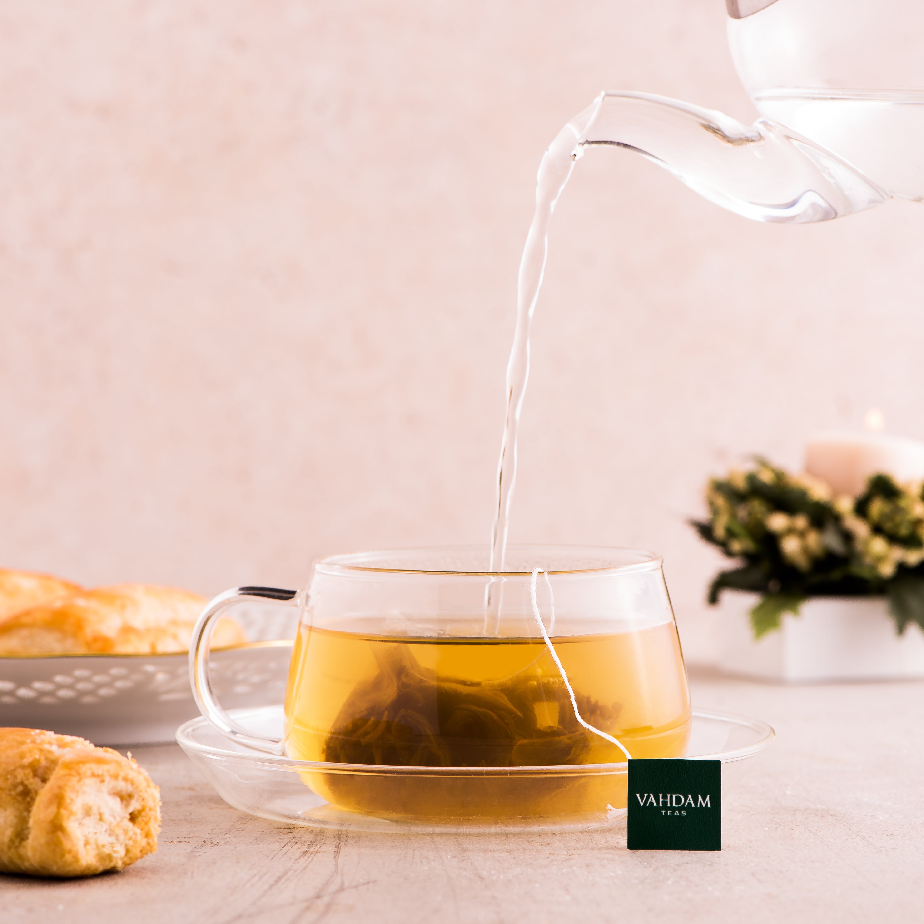 Glitter - Borosilicate Glass Cup & Saucer