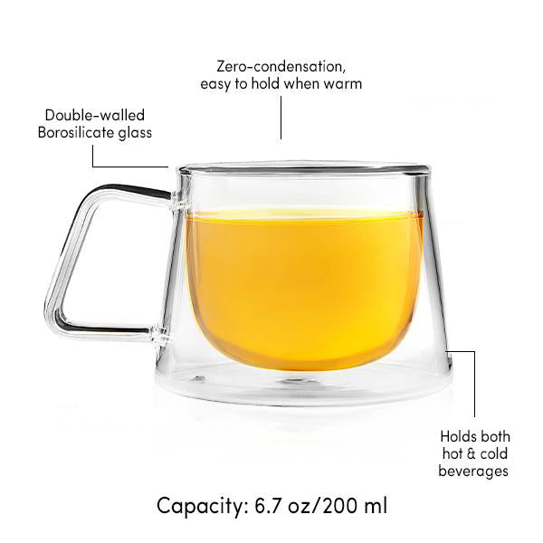 Shimmer - Borosilicate Glass Double Walled Teacups, Image -5 