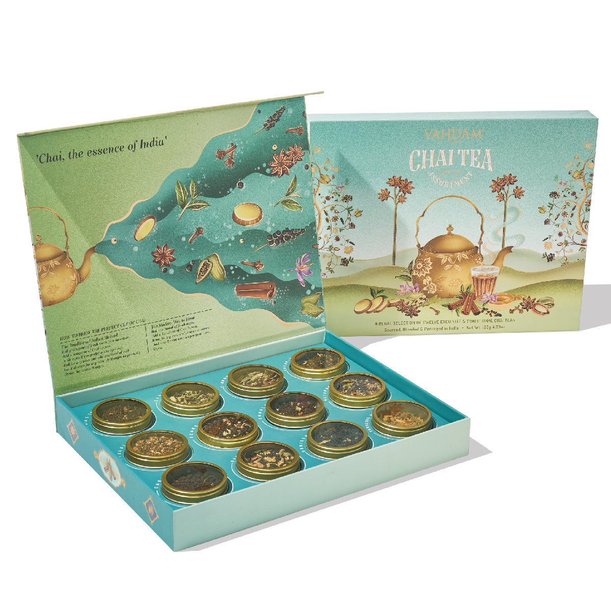 Chai Tea Assortment Gift Set, Image -2, 12 Teas